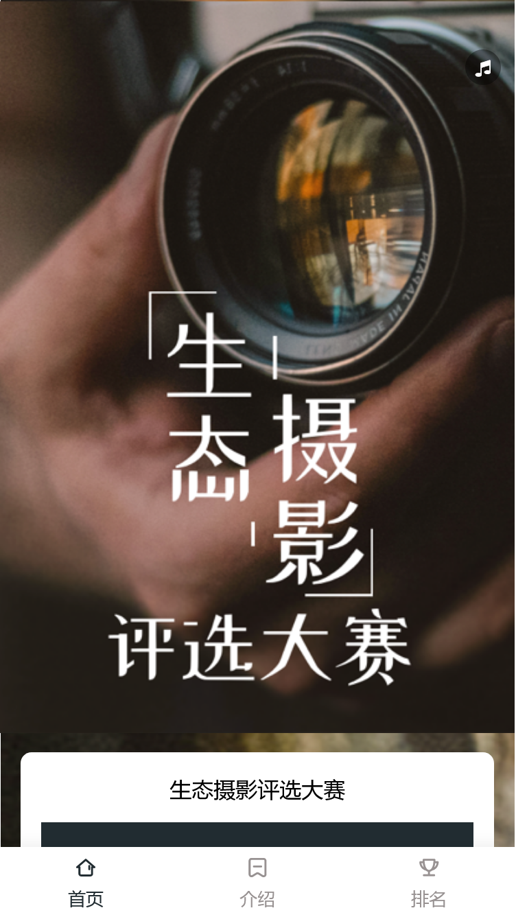 生态摄影评选大赛